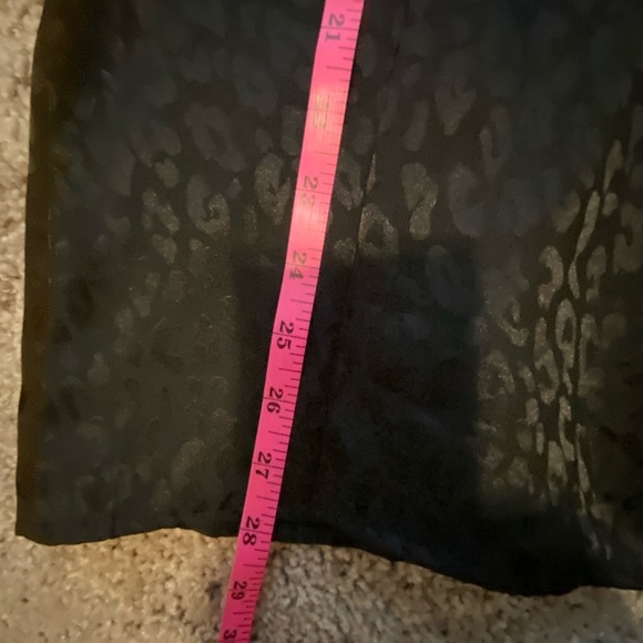 Cotton Bleu Black Jacquard Leopard Blouse | Size XL - Picture 5 of 6